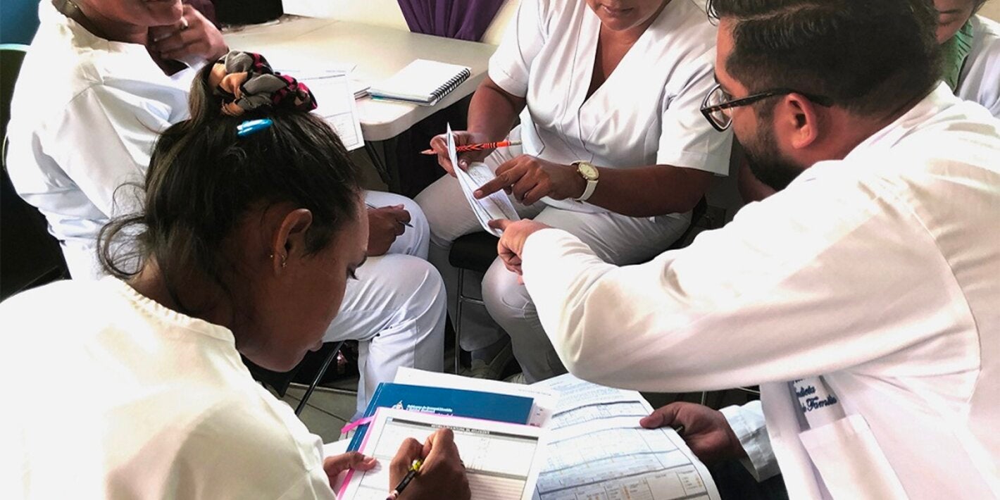 Llenado de historia clínica