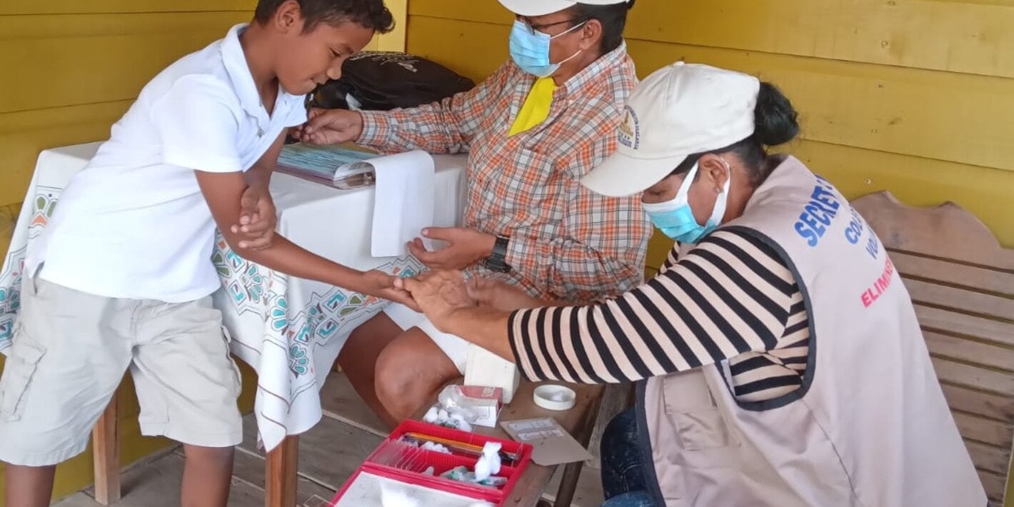 Diagnóstico de malaria en Gracias a Dios