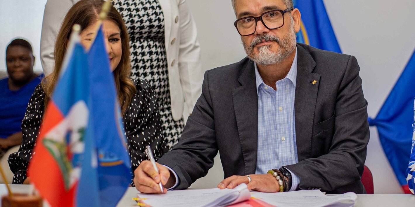 Dr Osacr Barreneche, Representant OPS/OMS Haiti