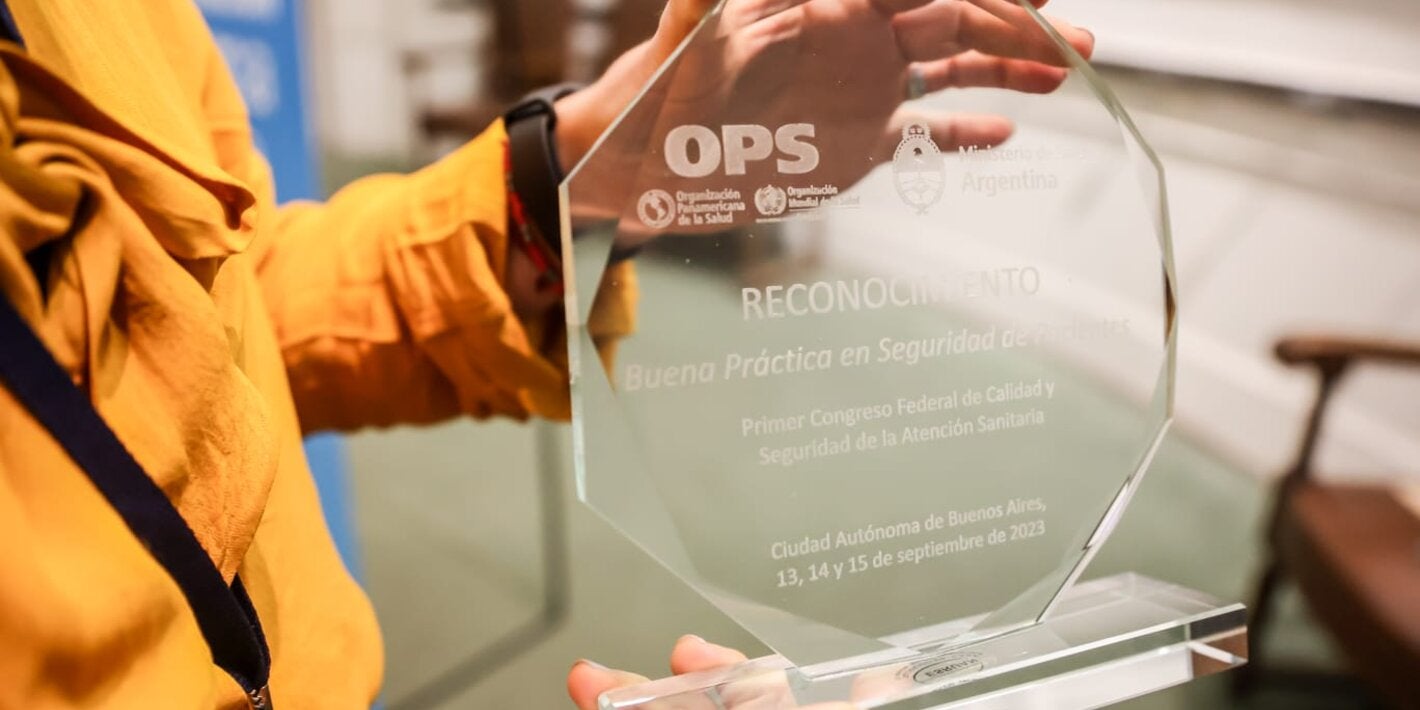 OPS Argentina y el Ministerio de Salud reconocieron a ocho instituciones por sus buenas prácticas en seguridad del paciente
