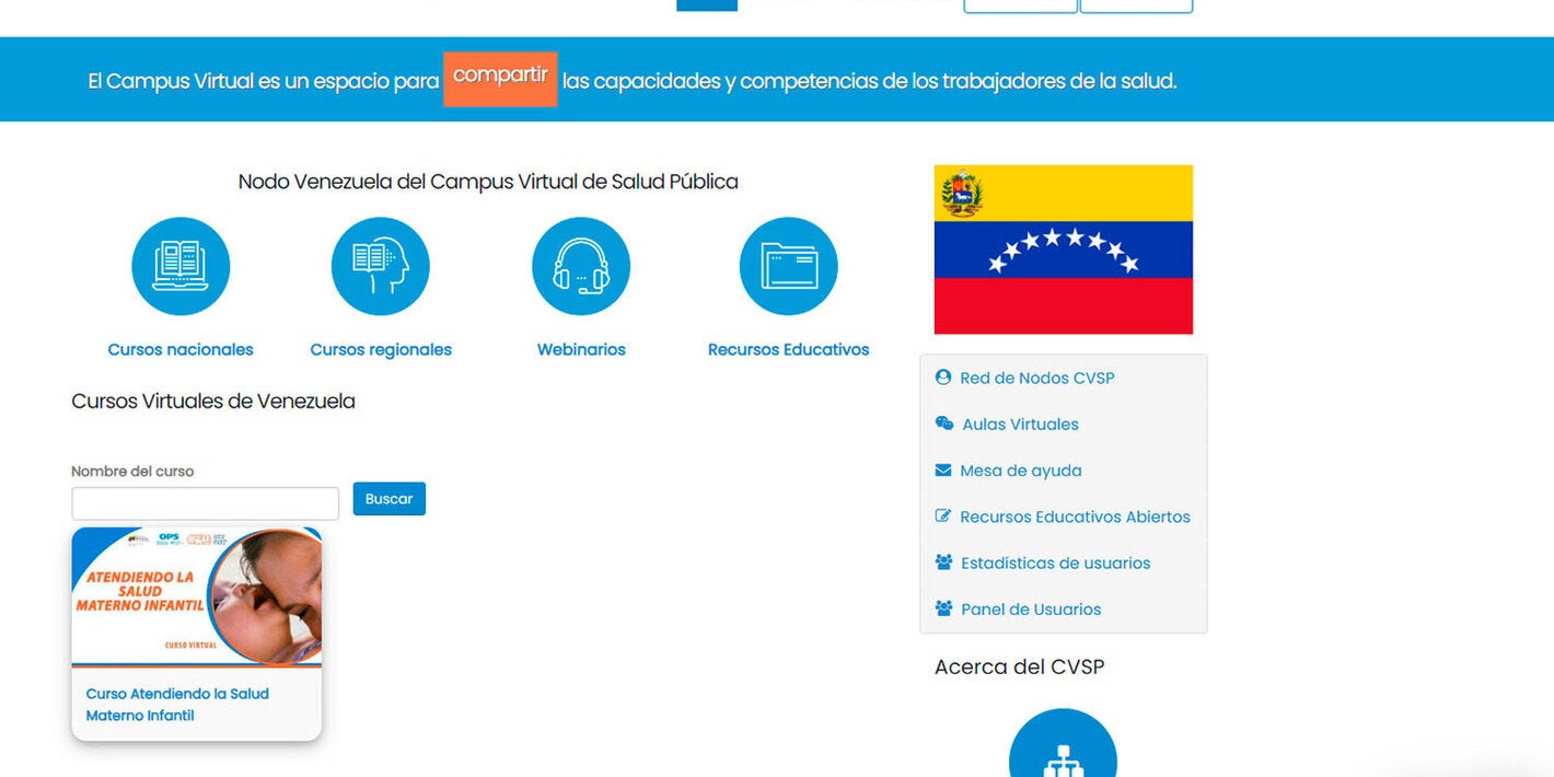 El campus virtual es una herramienta fundamental para la formación del personal sanitario