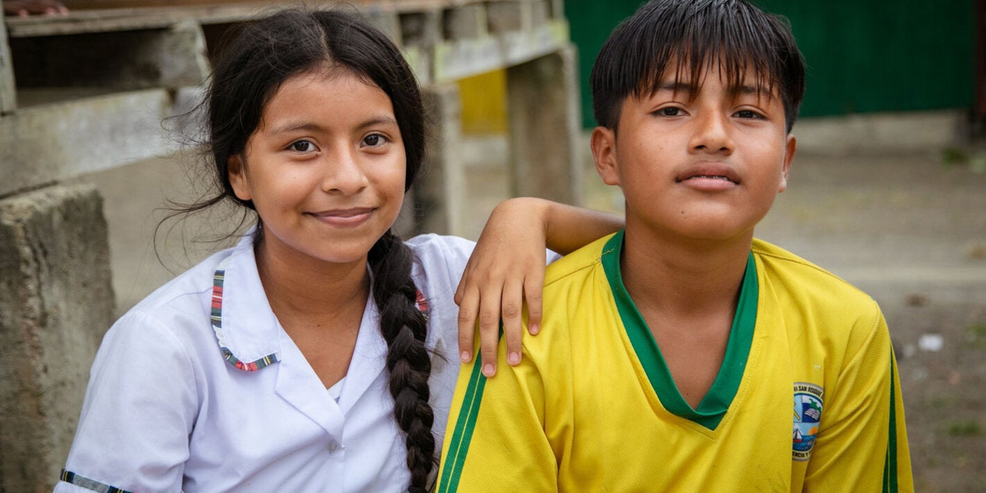 Healthy children of the Americas