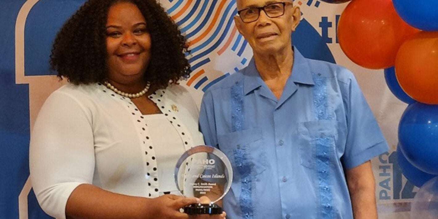 Turks and Caicos Islands (TCI/TCA) was awarded the Henry C Smith Immunization Award for improvements achieved in vaccination rates for children under the age of 5 years