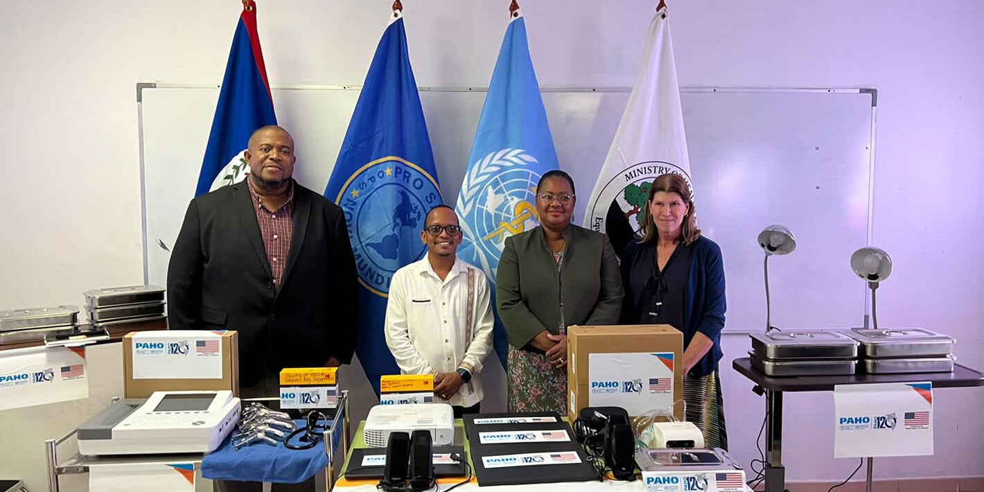 Equipment handover to UB from PAHO/WHO and the US Government