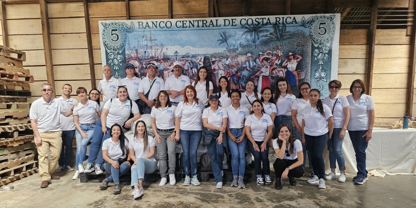 Fotografía del equipo de la OPS/OMS en Costa Rica