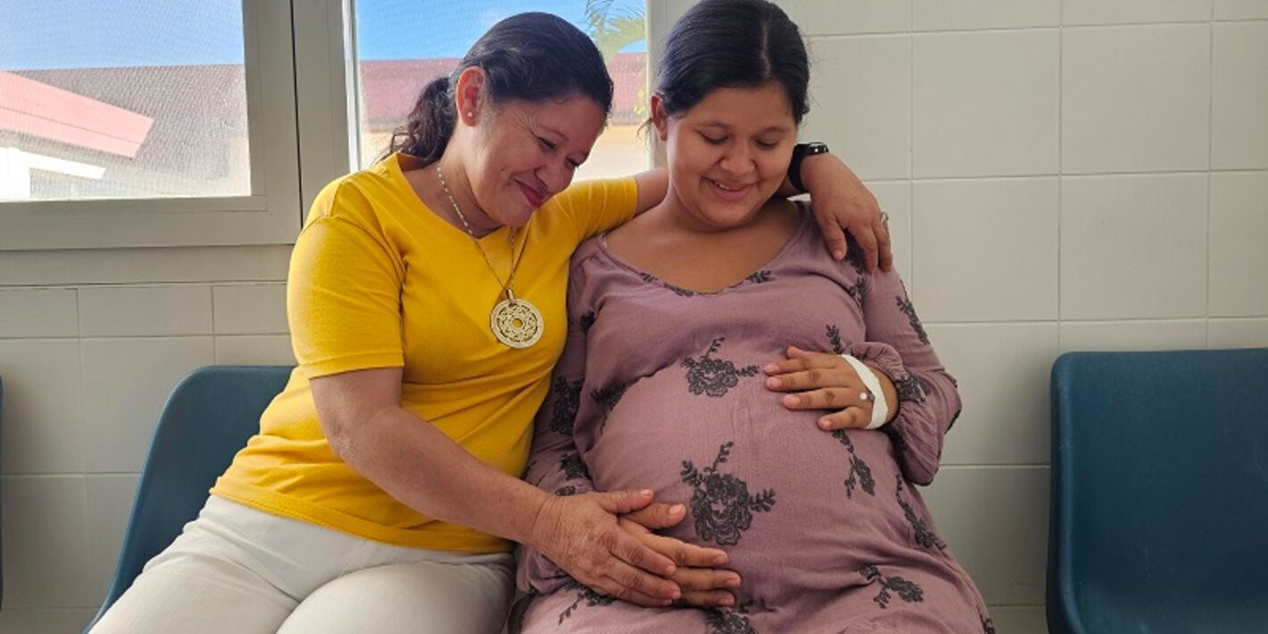 Madre gestante en Honduras