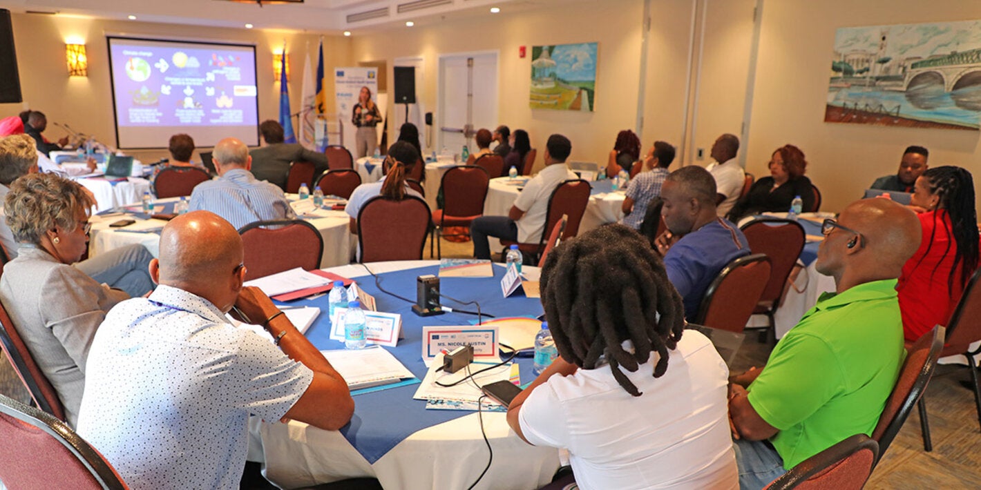 Participants at water and food safety workshop in Barbados