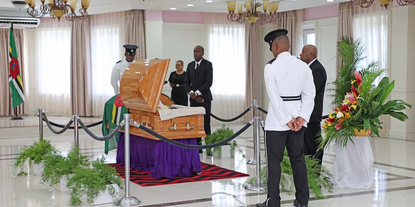 Official viewing of the late PAHO Emeritus - Dr Carissa Etienne