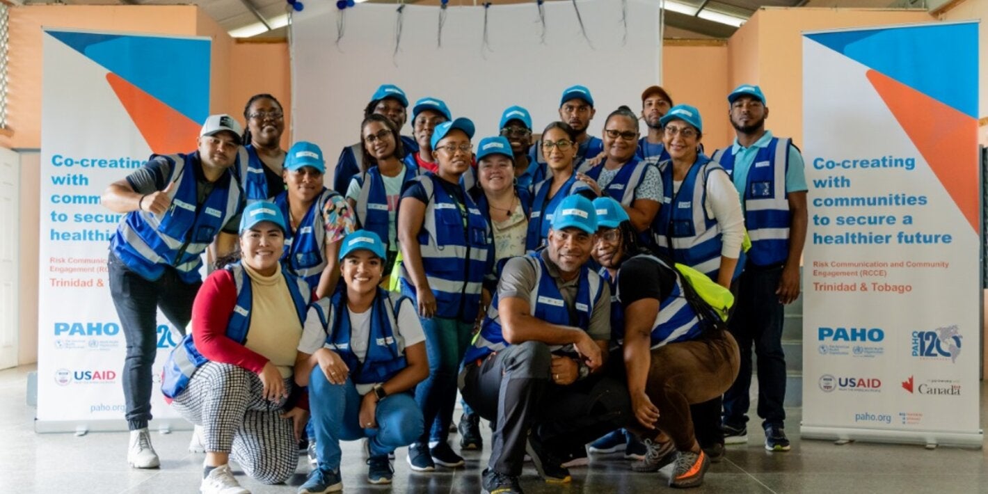 A community outreach team ready for the field.