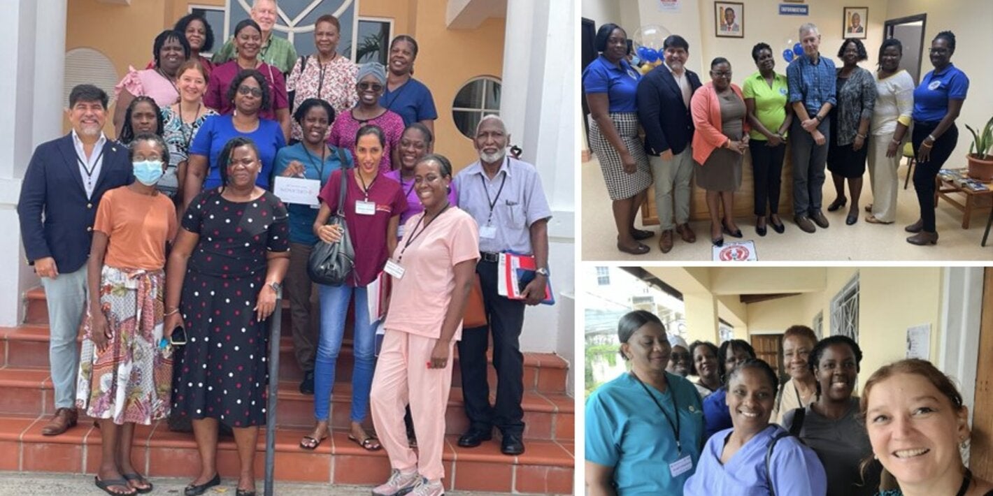 collage de fotos capacitación presencial