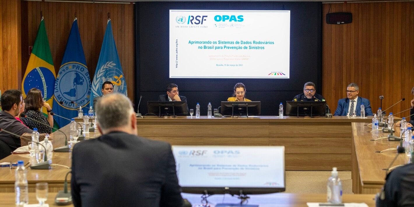 Project launch ceremony, held at the PAHO/WHO office in Brazil