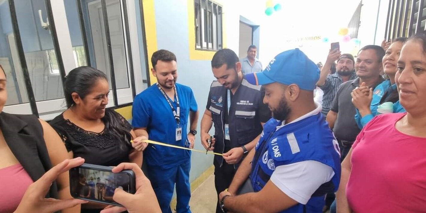 inauguración de establecimiento de salud en Ocotepeque