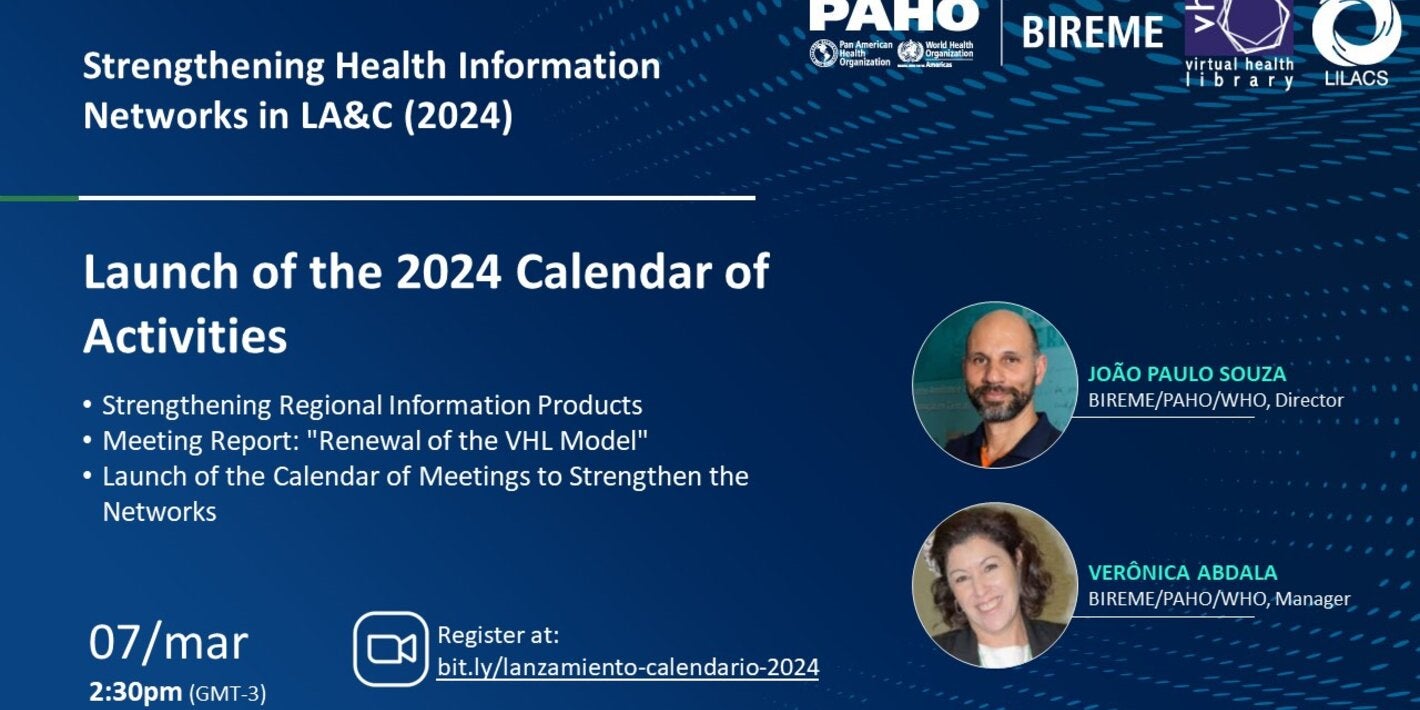 2024 calendar launch poster, with agenda and registration information