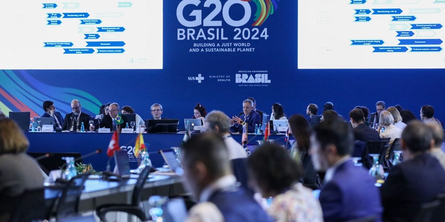 Reunião do G20 no dia 10 de abril de 2024