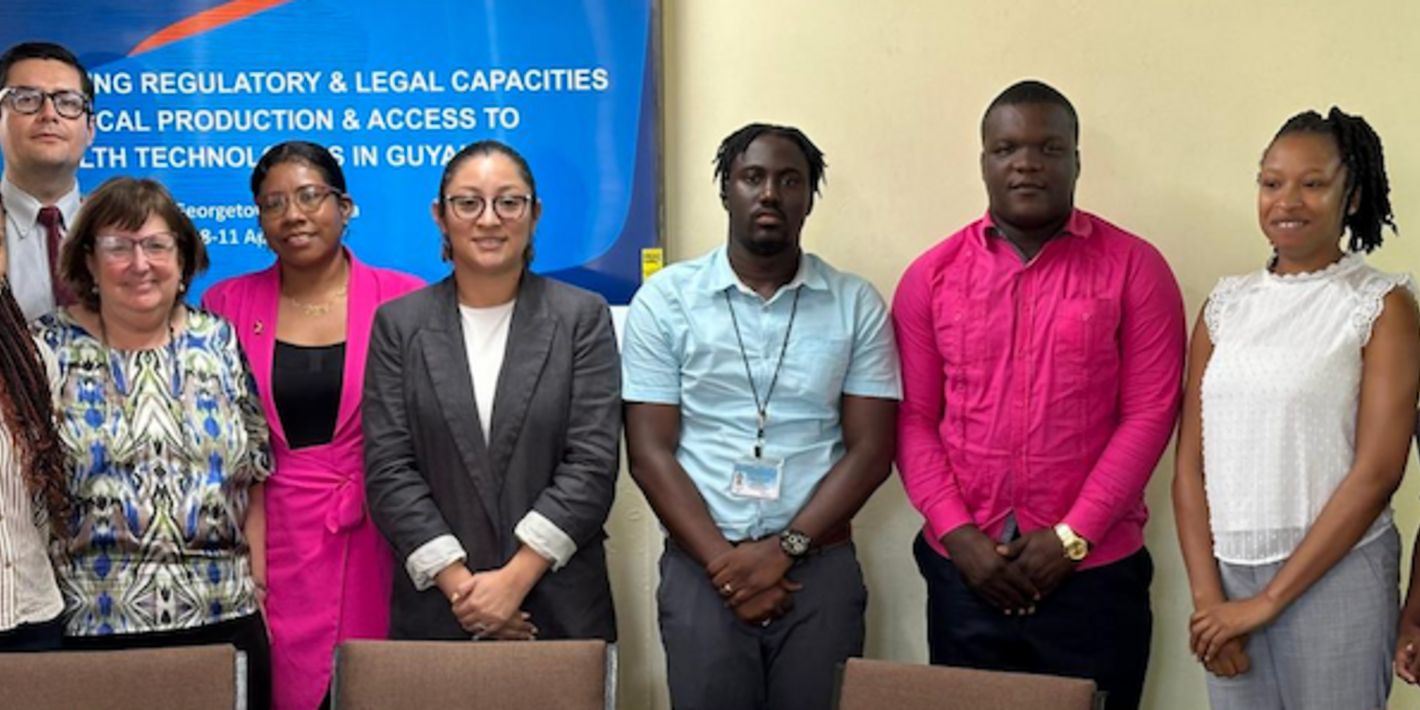 PAHO supports Guyana on strengthening regulatory and legal capacities for local production and access to health technologies