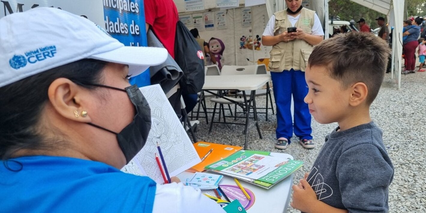 Personal de CERF atiende a menor migrante