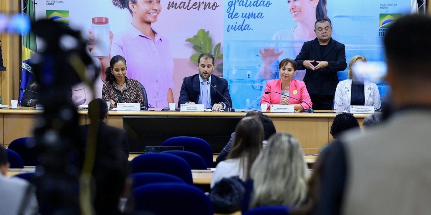 Cerimônia de lançamento da campanha