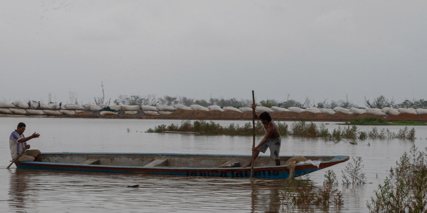 Jarillón Cara e' Gato, en La Mojana