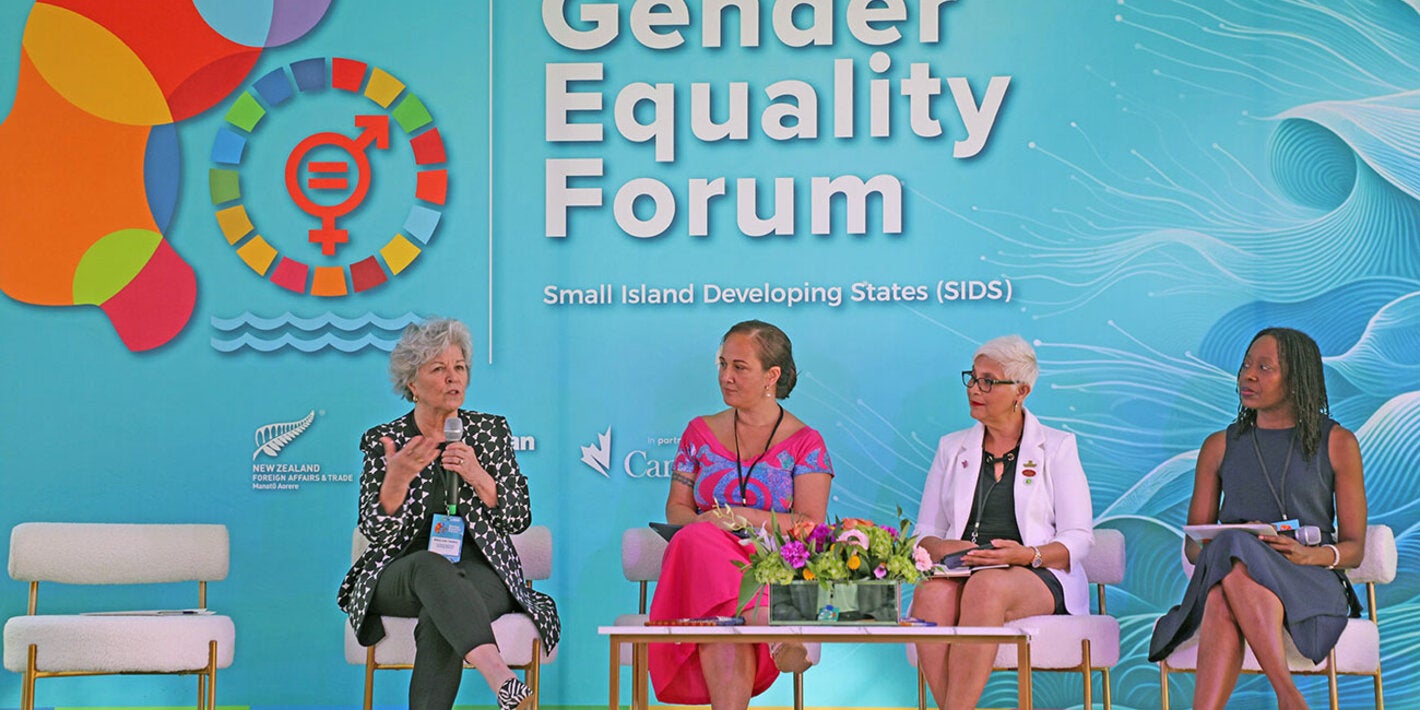 Mrs. Lou Valdez at Gender Equity Forum