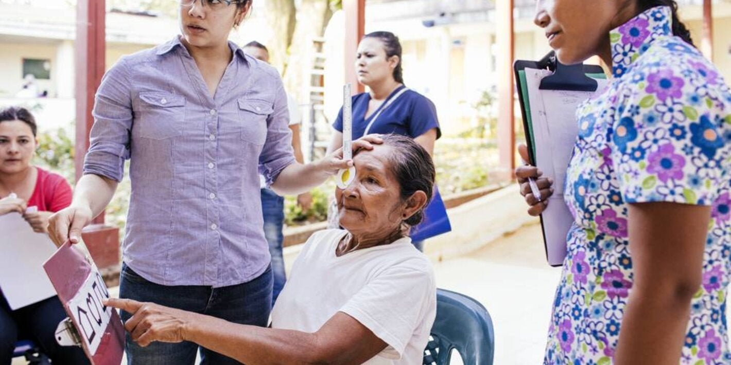Testing for trachoma in Colombia