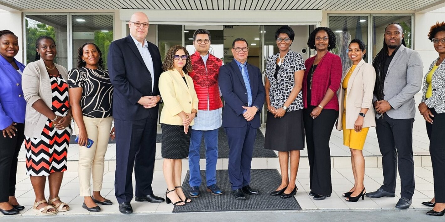 UWI Students, PAHO Heads of office and tutors at the PAHO Barbados Office