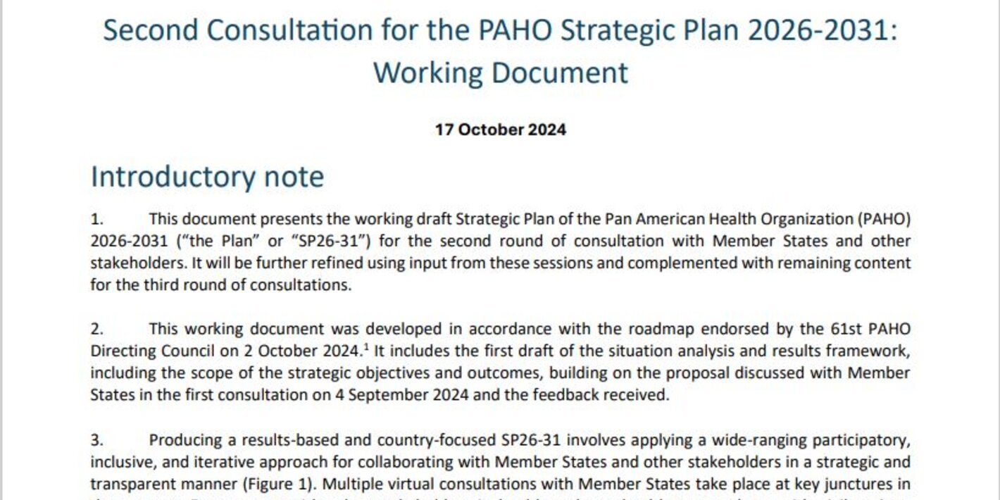 Technical Unit News - PAHO/WHO | Pan American Health Organization