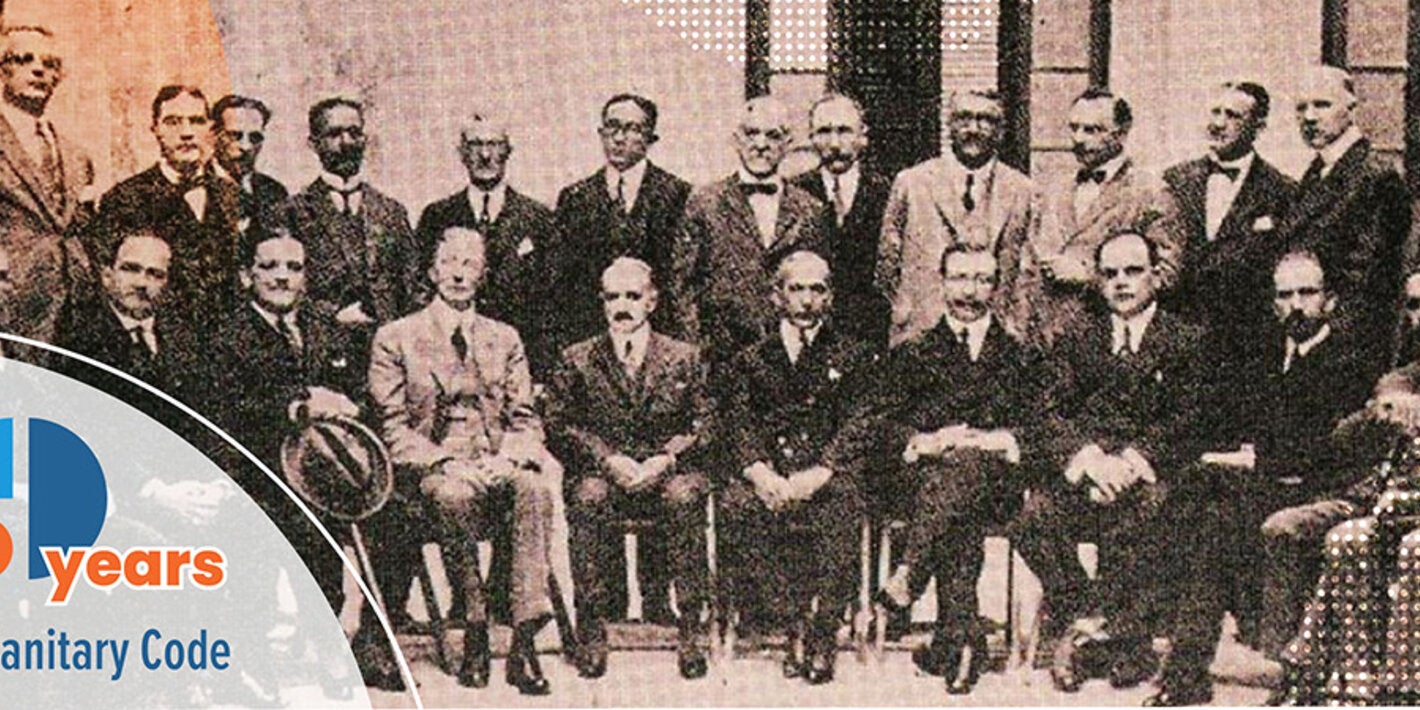 fotografías históricas de los firmantes del Código Sanitario Panamericano