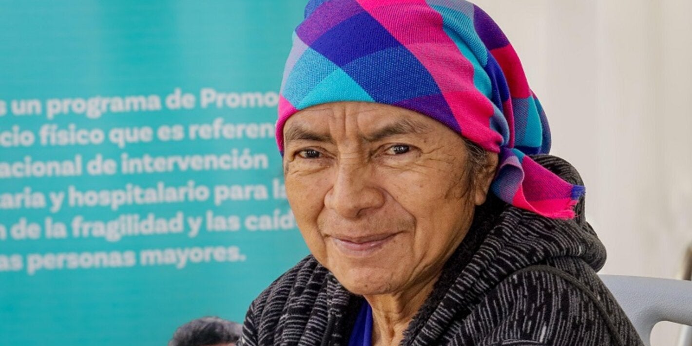 mujer lenca beneficiaria de programas de promoción de la salud