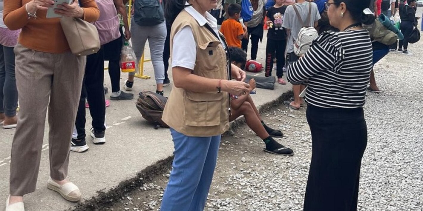 Población migrante en zona fronteriza de Machuca