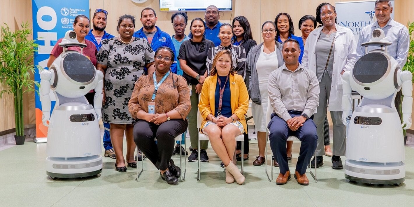 Arima General Hospital Staff and Facilitators at the HALT Health Service Robot training