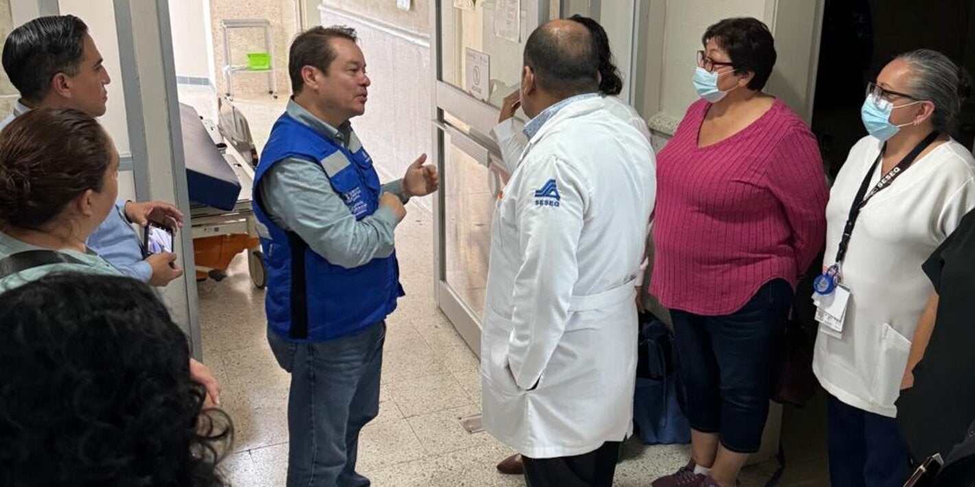 Visita de campo al Hospital del Niño y de la Mujer, Adriano Tavares de OPS
