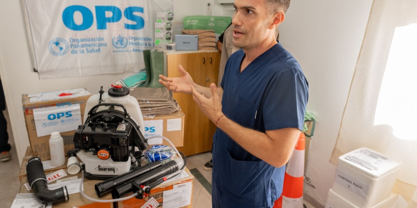 Foto con parte de los insumos entregados