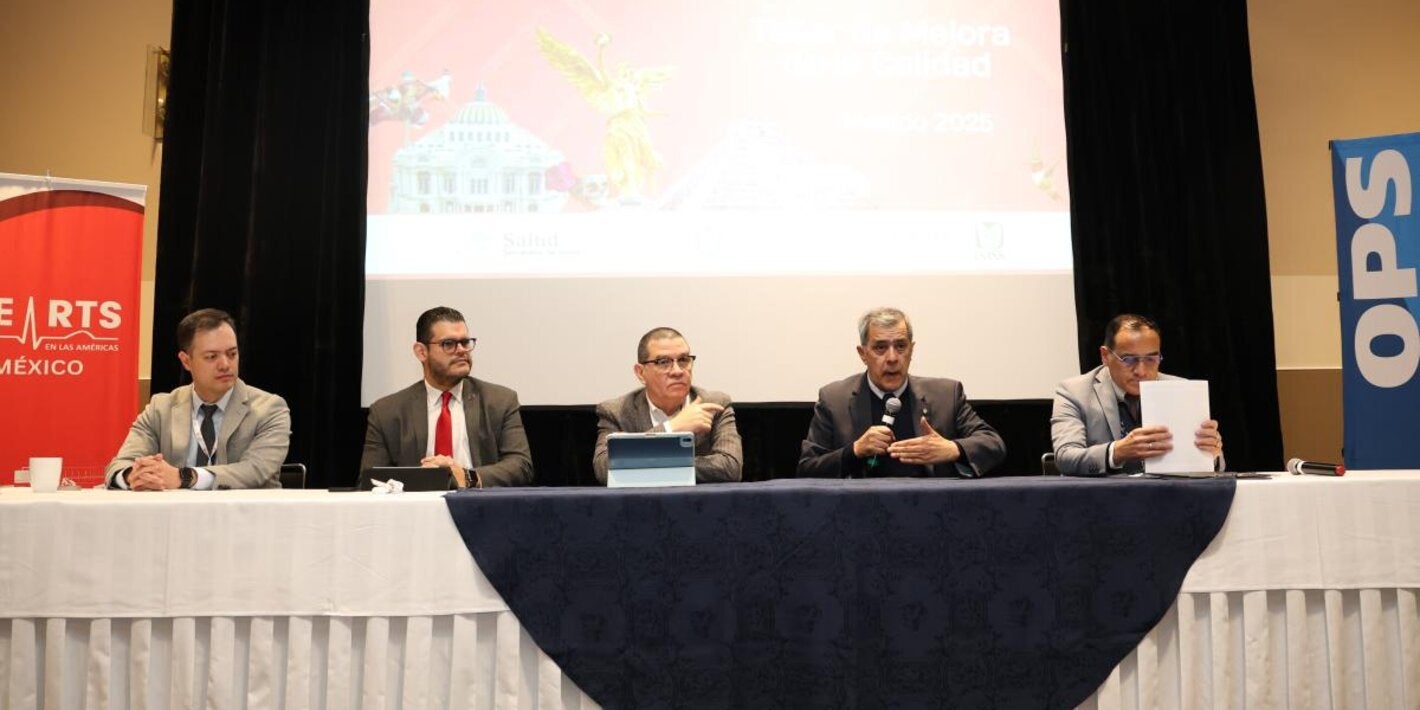 Autoridades de la OPS/OMS y del sector salud nacional inaugurando el taller nacional de la iniciativa HEARTS