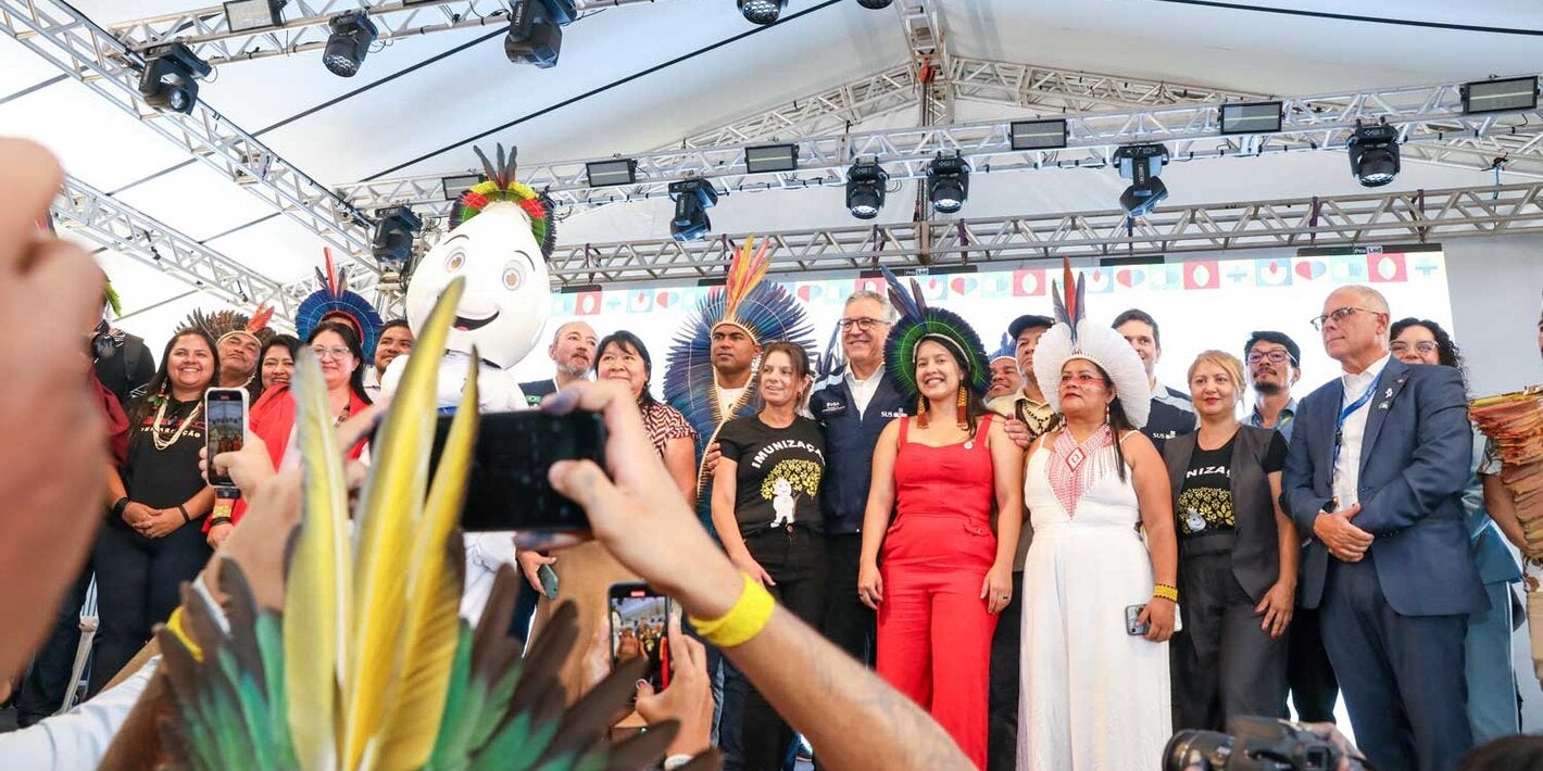 Lideranças após a vacinação