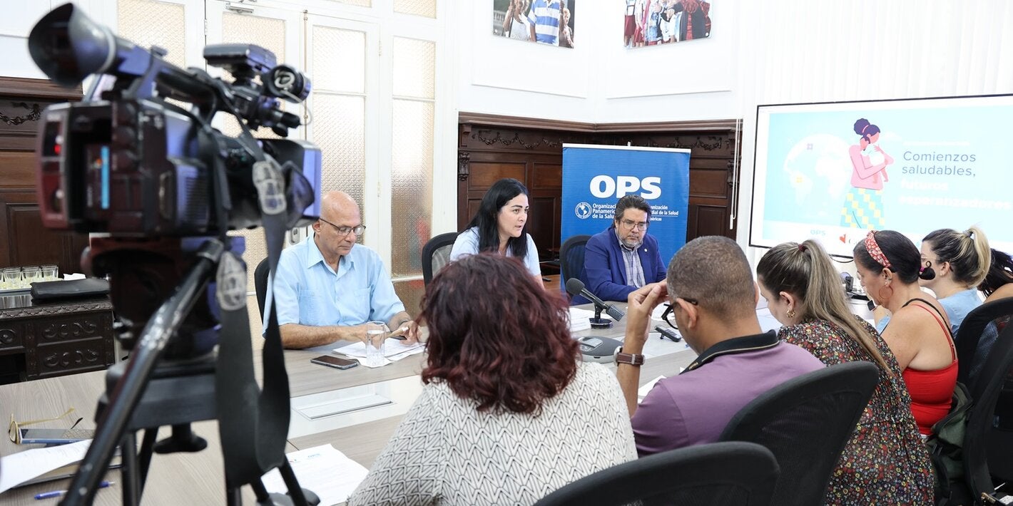 Conferencia de prensa por el Día Mundial de la Salud en OPS/OMS Cuba