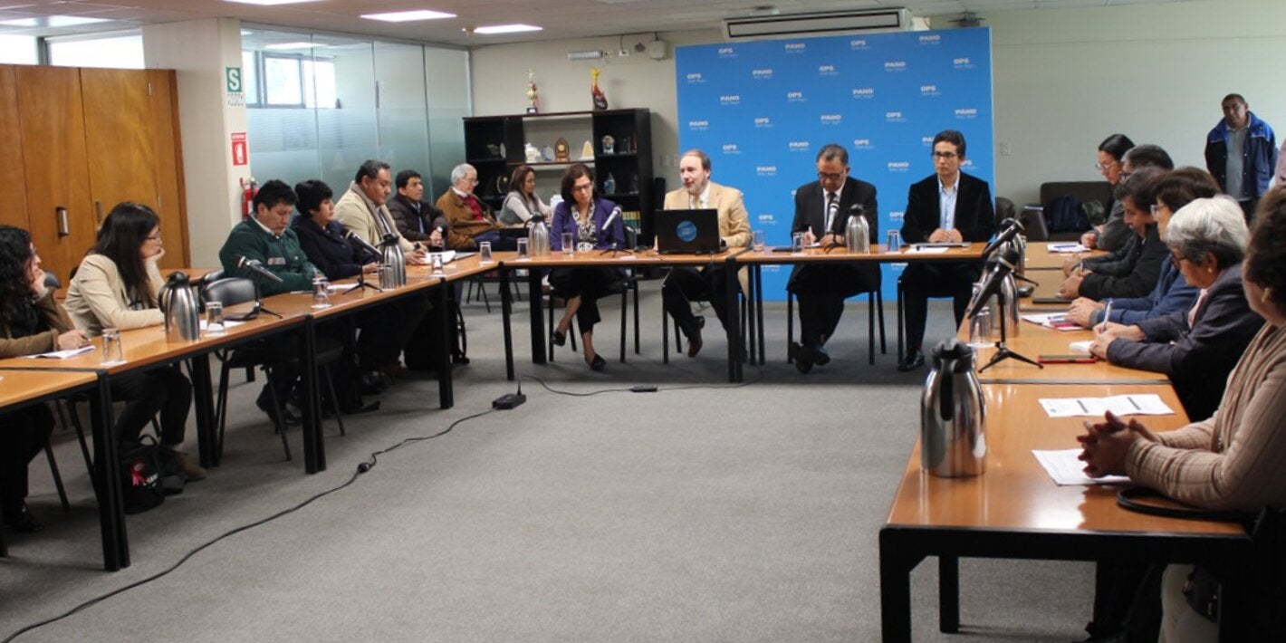 OPS/Luz Rospigliosi || Equipos técnicos del Ministerio de Salud y de la OPS participan en los talleres nacionales para la elaboración del plan de acción de las FESP renovadas.