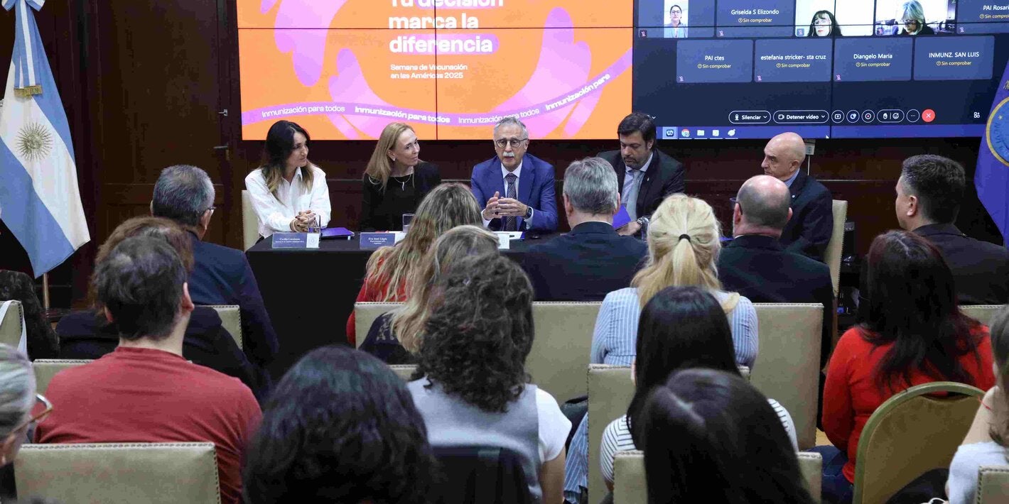 Foto del lanzamiento en el Ministerio de Salud de la Nación 