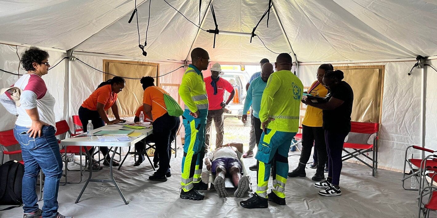 participants brb-easterncaribbean-mass-casualty-training-2025 - mobile hospital