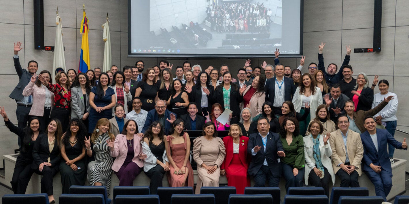 Personal de la Oficina de OPS Colombia en el Homenaje a Jubilacion de la Doc Monica y Doc Guillermo