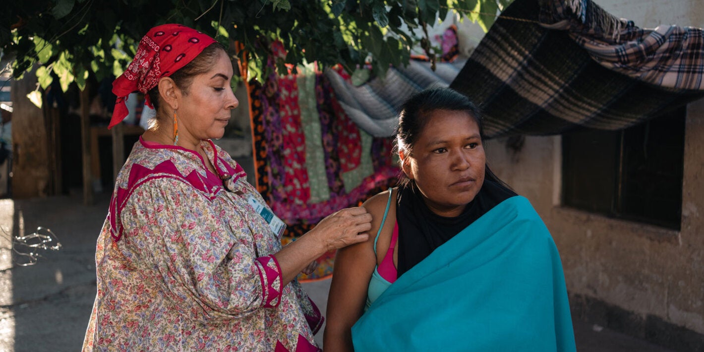 Nurse Julia visiting remote villages