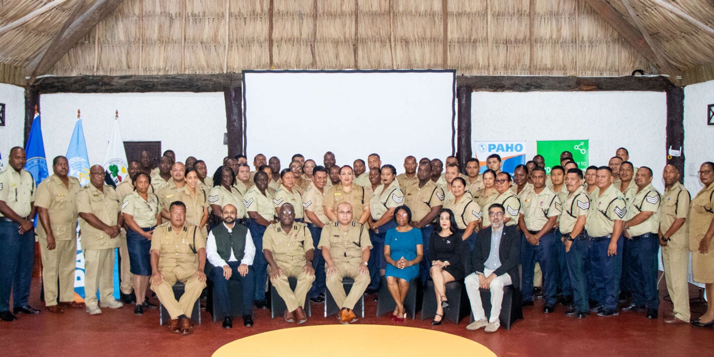 Group photo of the Police Training Workshop on Mental Health in Belize.