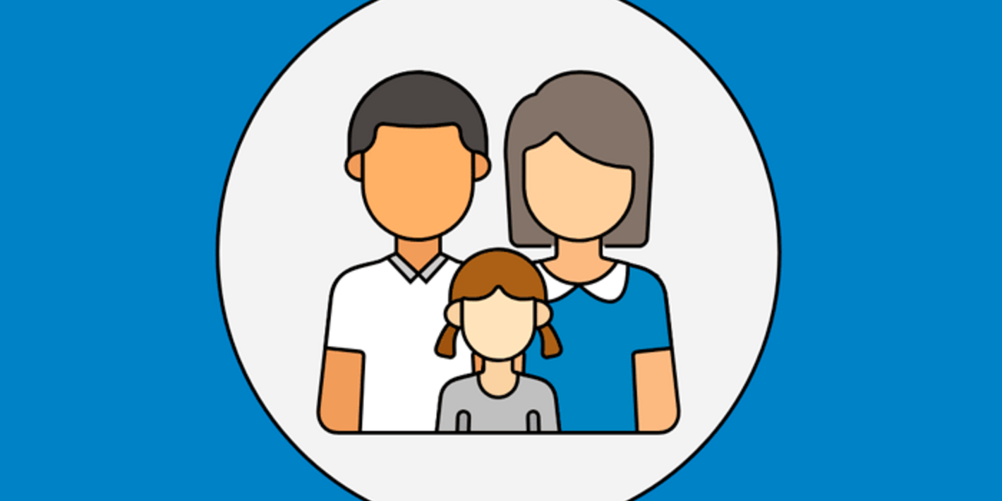 Ilustración de una familia.