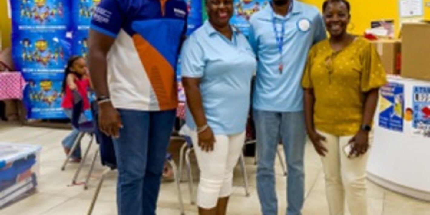 Dr Best with the BDA board members Nurse Lydianna Rahming (president), Mr Shamaal Forbes (vice president) and Dr Terlika Chisholm, executive board member.