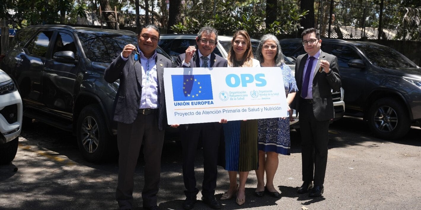 UE y OPS/OMS entregan vehículos al Ministerio de Salud Pública y Asistencia Social de Guatemala