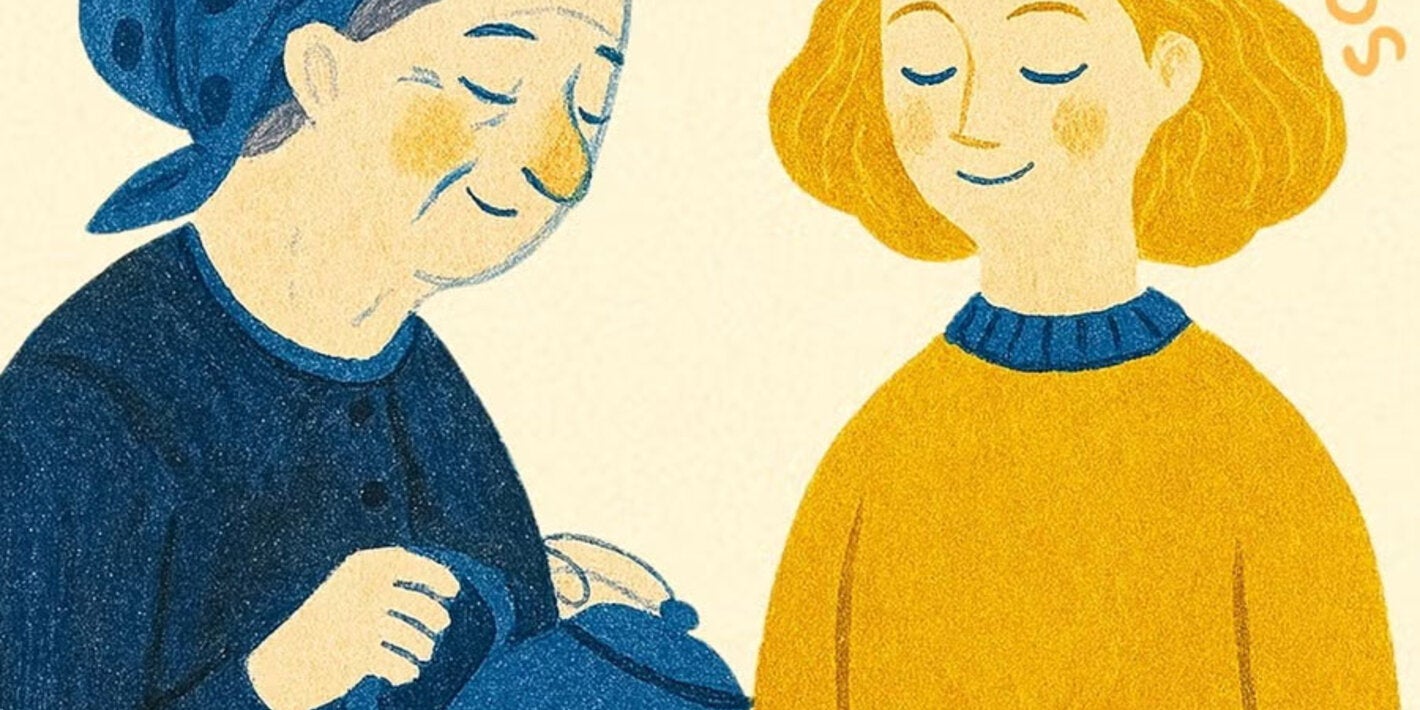 Arte de una dulto dedicandole tiempo a un jóven.