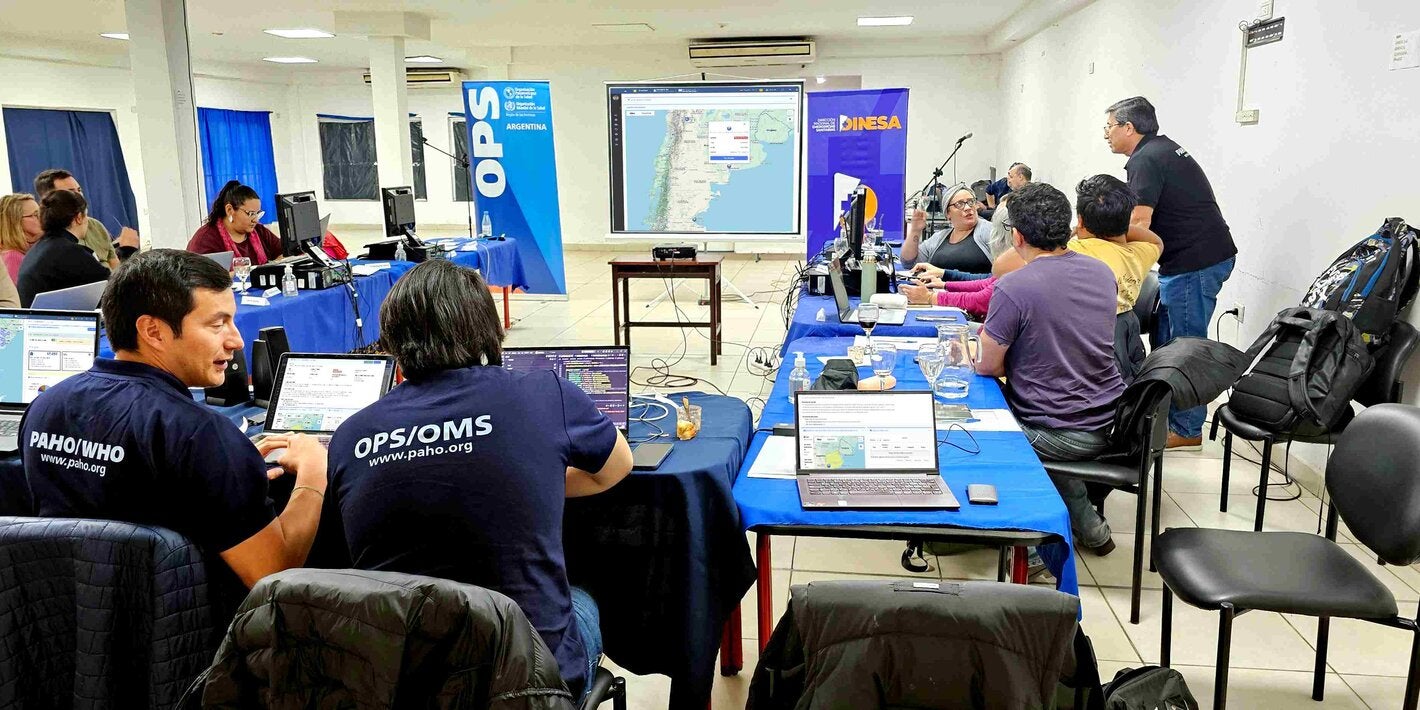 Momento del taller en el que se analiza la situación del país