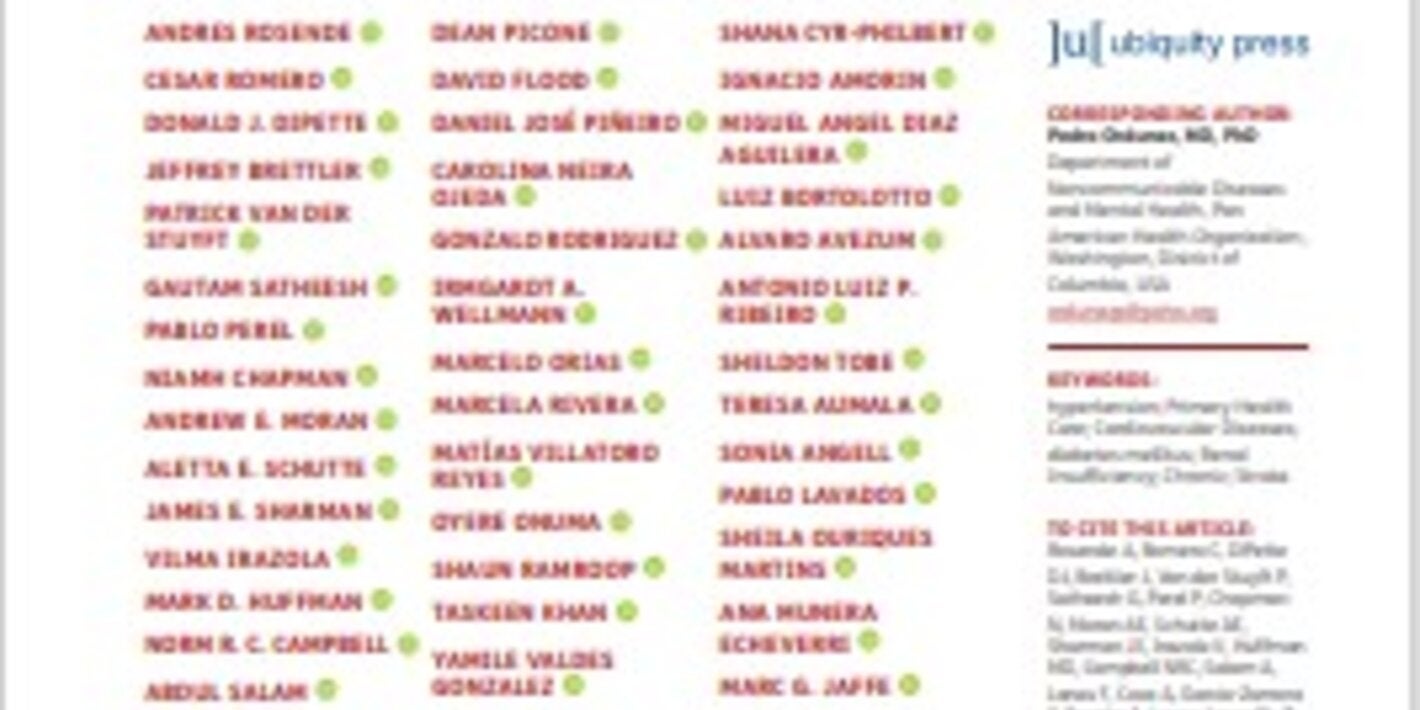 Article: Candidate Interventions for Integrating Hypertension and Cardiovascular-Kidney-Metabolic Care in Primary Health Settings: HEARTS 2.0 Phase 1
