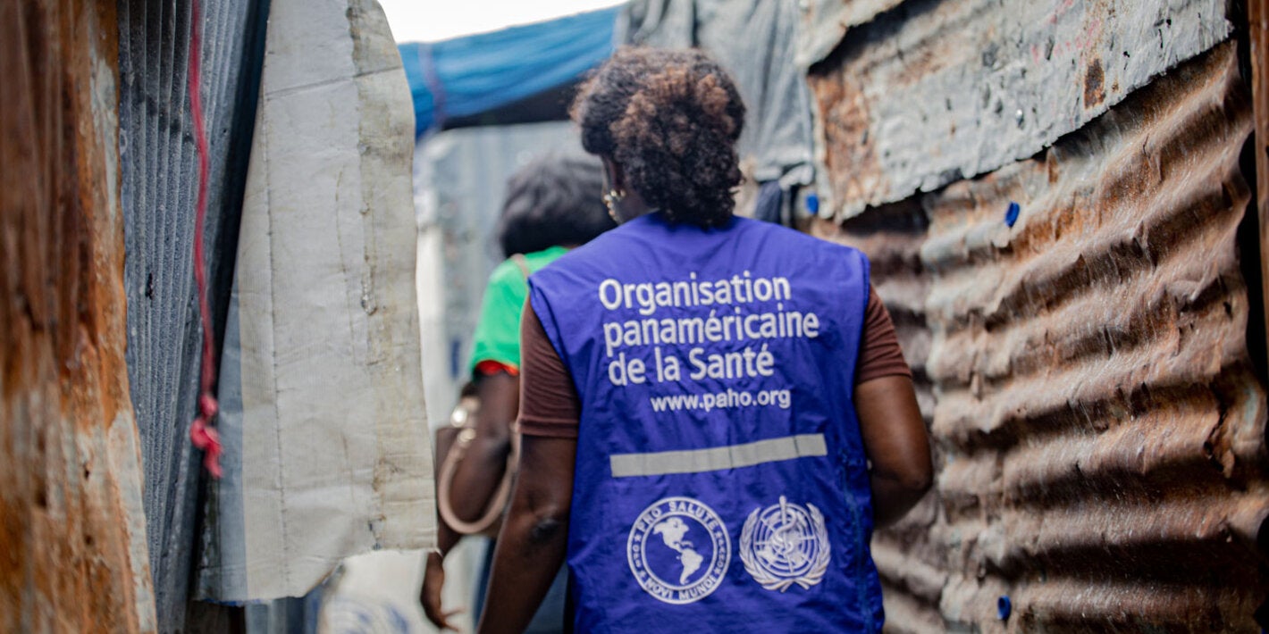 PAHO supporting displacement camp residents