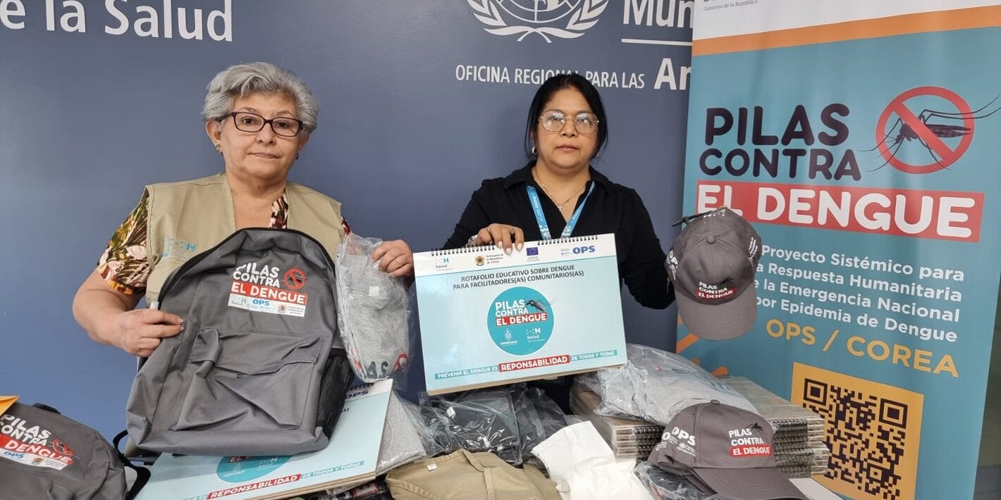 OPS entrega materiales dengue a región de SPS