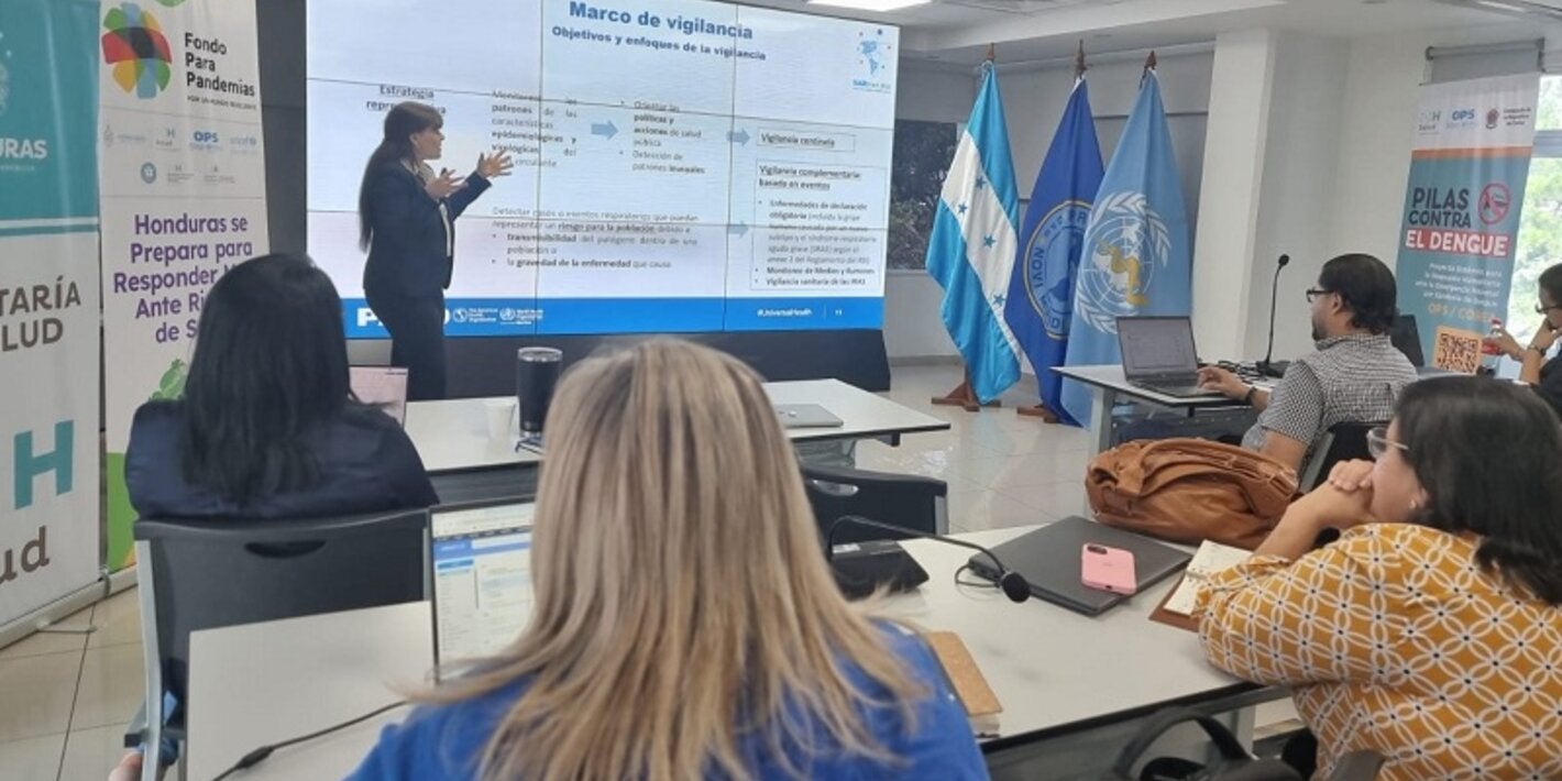 Participantes del taller sobre vigilancia de influenza